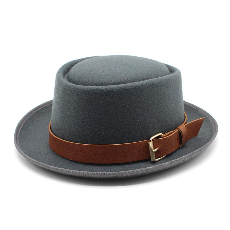 Hat Female, Dome Wool Hat, Men'S British Jazz Hat, Retro Top Hat, Women'S Trendy Hat