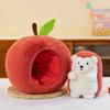 Apple Hedgehog Doll Removable Plush Toy Cute Throw Pillow Stealing Little Hedgehog Apple
