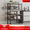 Multi-layer Floor-standing Kitchen Storage Rack for Pots and Microwave Oven