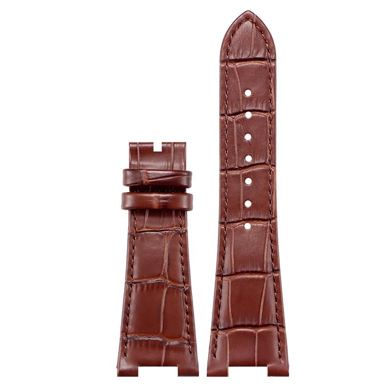 Patek Philippe Nautilus Serisi İçin Gerçek Dana Derisi Saat Kayışı 25mm Dana Derisi 5711 5712G Erkek Premium Saat Kayışları