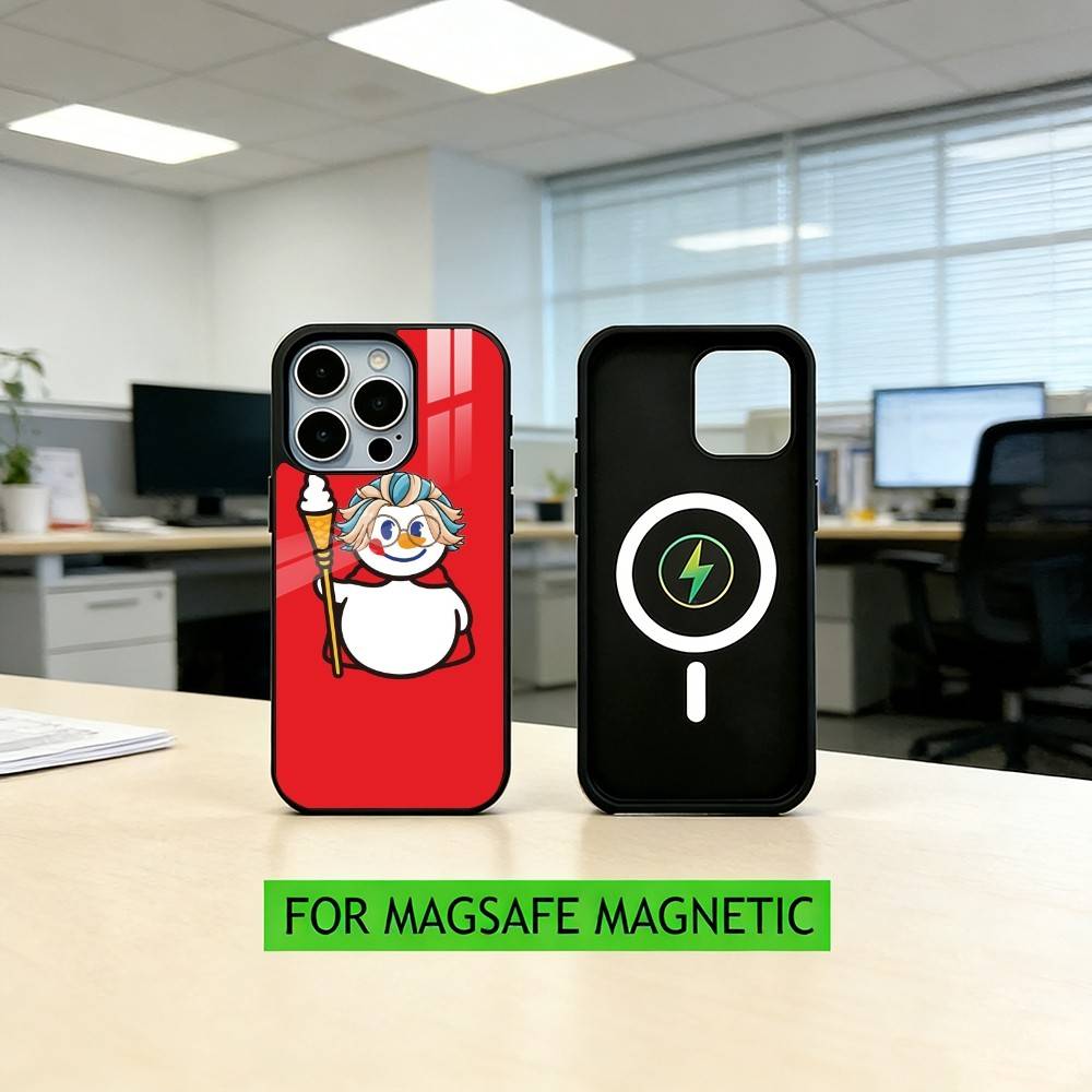 

M-Mi xue Snow k-King Phone Case For iPhone17,16,15,14,13,12,11 Plus,Pro Magnetic with Magsafe Wireless Charging iPhone17Promax