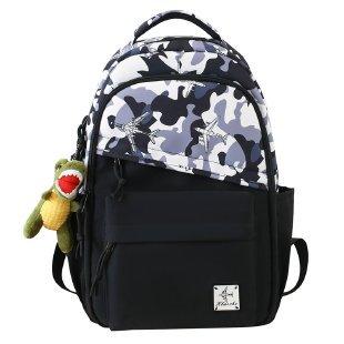Schoolbag School Bag Male College Student Large Capacity High School Junior High School Student Versatile Tide Brand Backpack Girls Backpack ins 