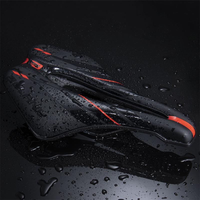 Mountain Bike Seat Cushion Ergonomic Hollowed Comfortable Breathable Waterproof Shock Absorption