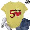 Hello Birthday TShirt for Women Clothing th Print TShirts Clothes Short Sleeve Tees Birthday Girls Party Tshirt Tops