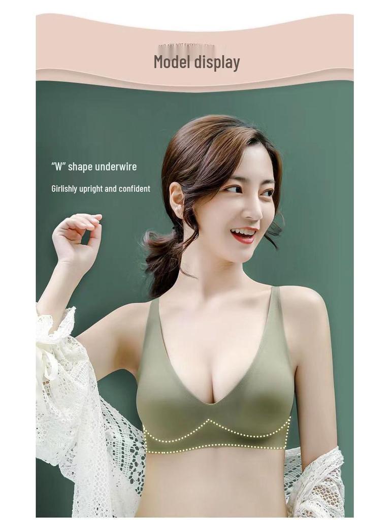 Reggiseno a Fascia in Lattice Gelatina Senza Cuciture: Senza fili, Leggero, Sollevamento regolabile per donna