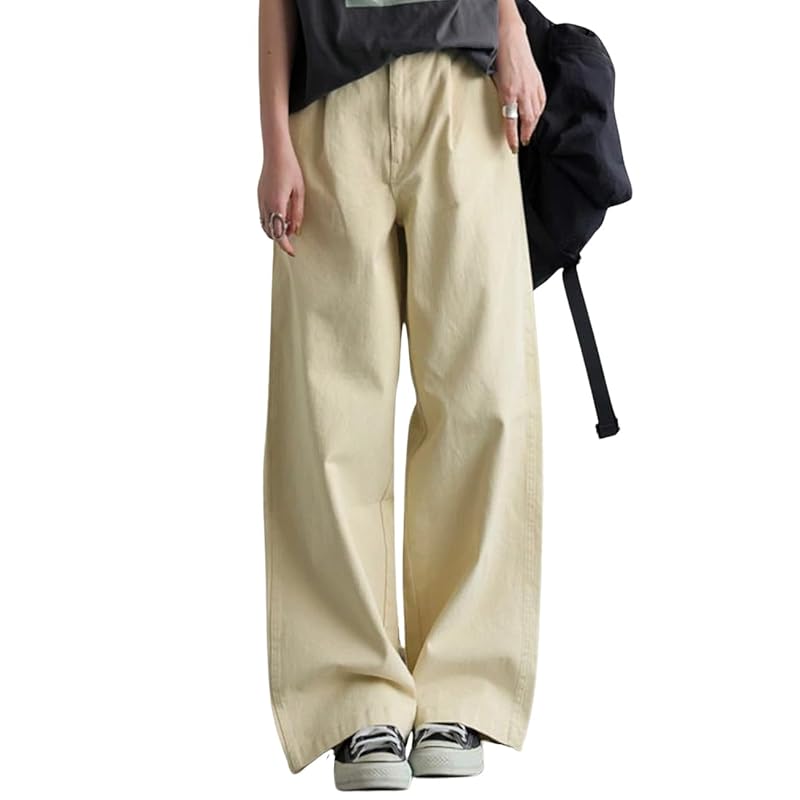 

[antiqua] [Antica] cotton wide pants ladies bottoms YZ-00098 Medium 01 natural