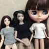 Pure Color Doll T-shirt for Blythe Doll Clothes Base Shirt Top Clothes For Azone Momoko Doll Clothes 1/6 Doll Accessories