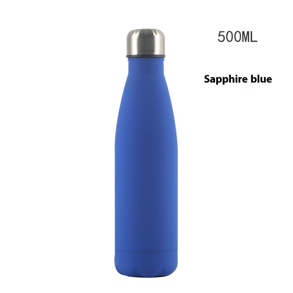 500ml doppelwandiger Edelstahl-Isolierbecher, Cola-Flasche mit großem Fassungsvermögen, Sport-Wasserbecher