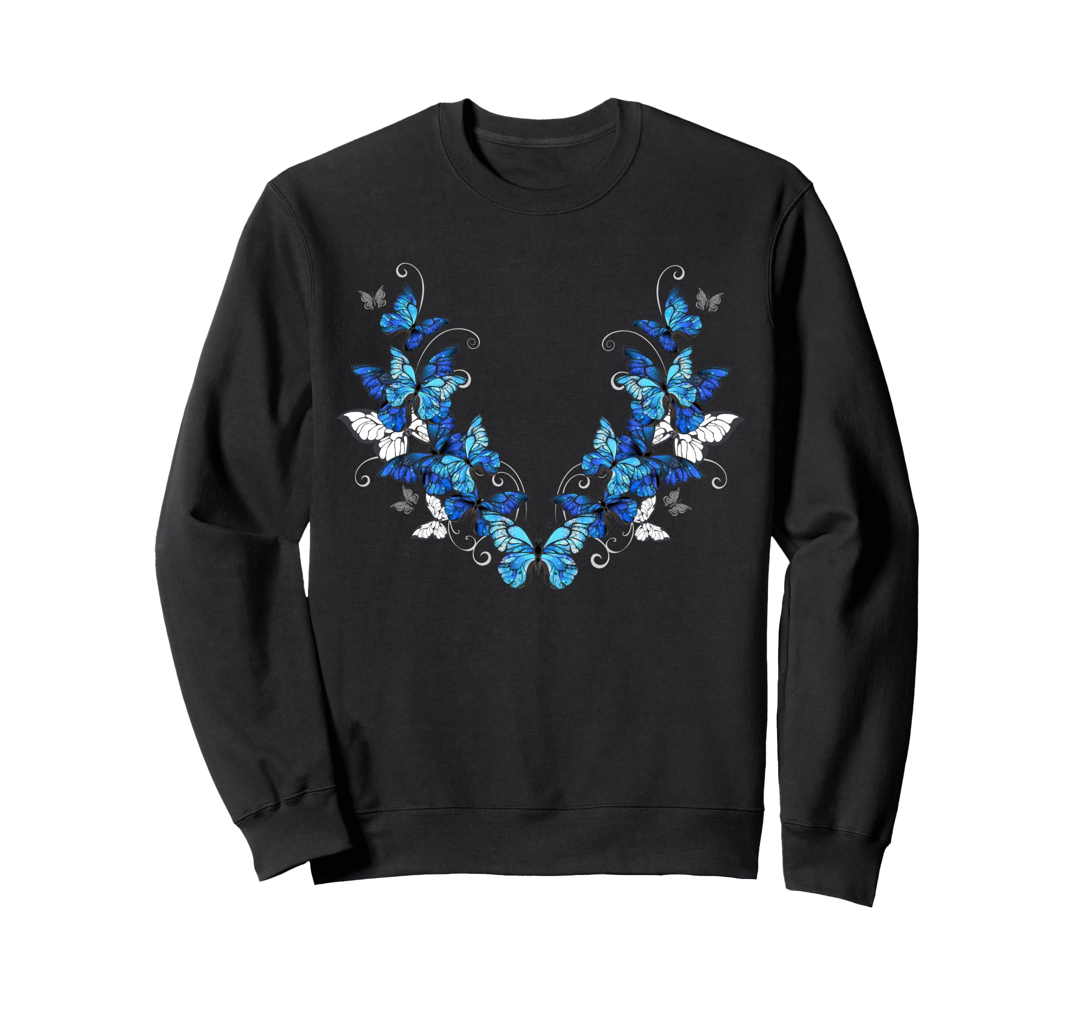 

Cool Monarch Butterfly Colorful Sweatshirt чёрный
