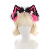Halloween Cat Ear Headband Plush Faux Fur Pumpkin Headpiece Lolita Cosplay Adult Costume Accessory
