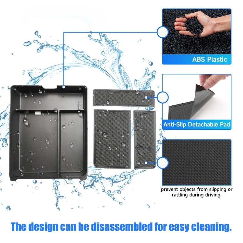 Perfect Easy Installation No Tools ABS Storage Box for 2023 2026 Vehicle Center Consoles to Keep Items Organized