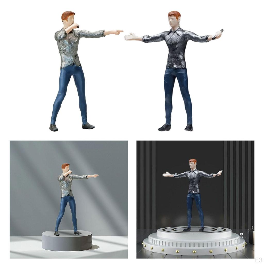 1/64 Male Figures, Character Figure Collection, Model Railways, Human Figures for Dollhouse,