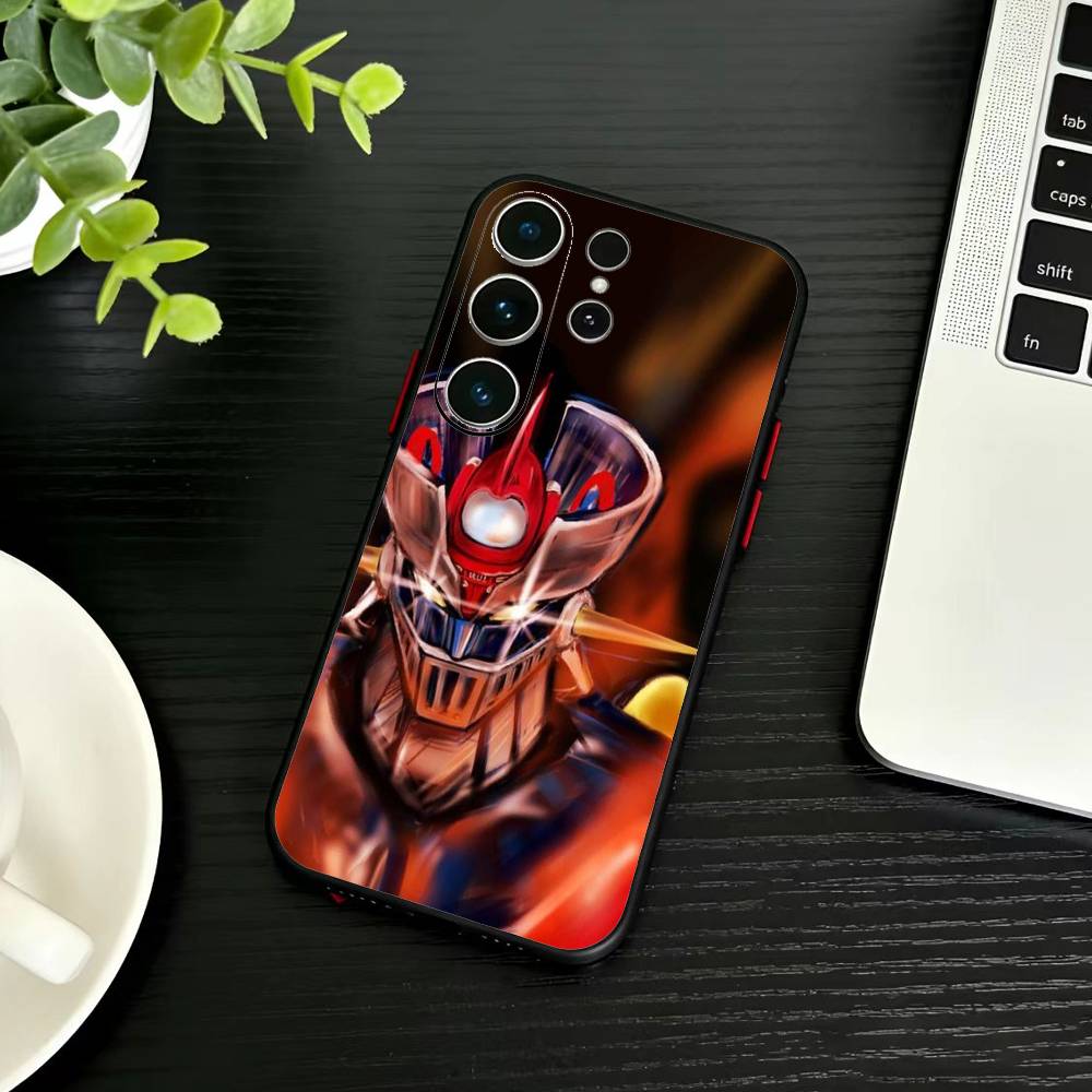 Anime M-Mazinger Z Phone Case For Samsung S26,S25,S24,S23,S22,S21,S20,Ultra,Plus,FE Black Soft Cover