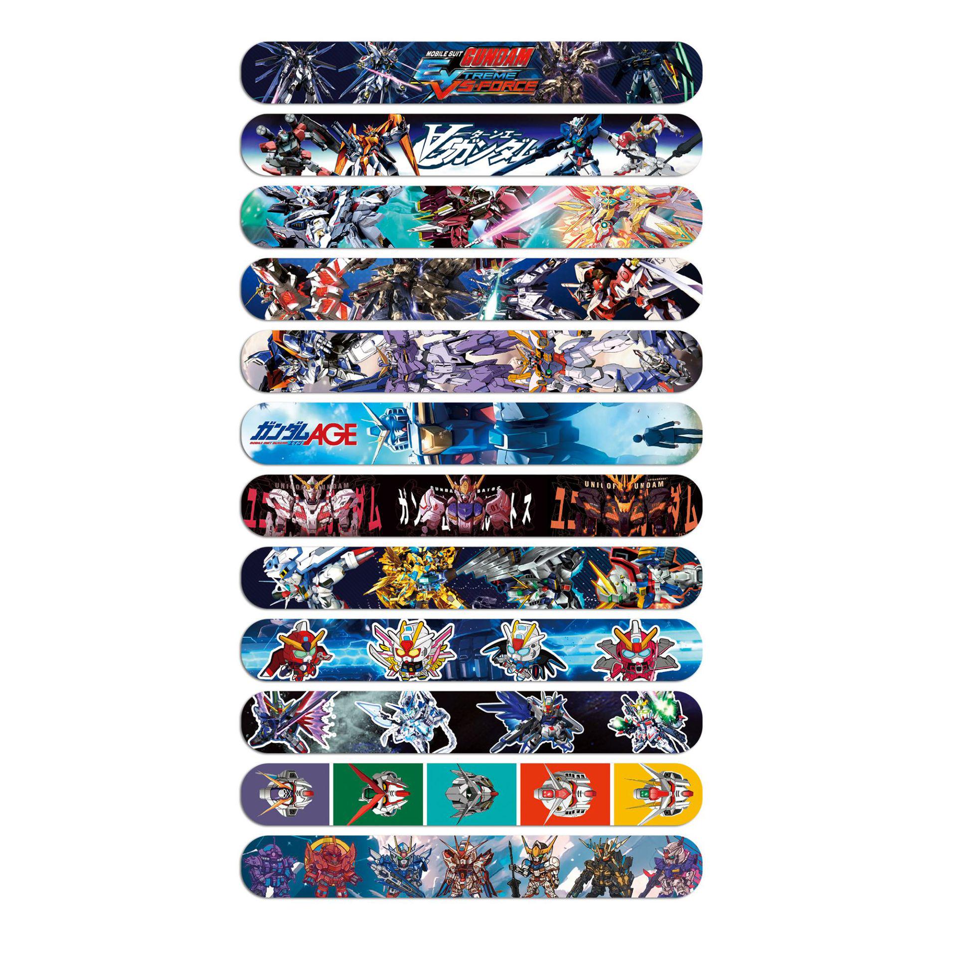 Mobile Suit Gundam Anime Slap Bracelet for Kids - Cartoon Transformers Pat Pat Ring Party Gift