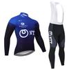 Unisex Long Sleeve Cycling Jersey Set Road Bike Riding Breathable Quick Dry Performance Wear