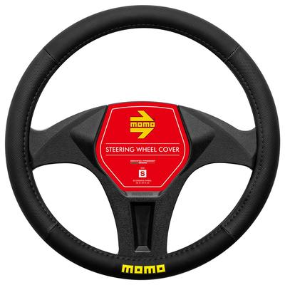 EASY Steering Wheel Size Black with Black Stitching Cover, Italy, Milan, S,