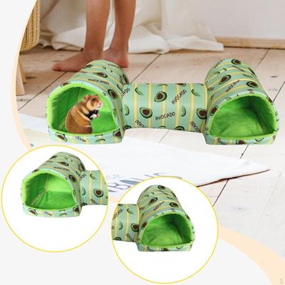 Guinea Pig Tunnel Hideout Tube Resting Area Small Animal Toy Comfortable Polyester Suitable for Pets