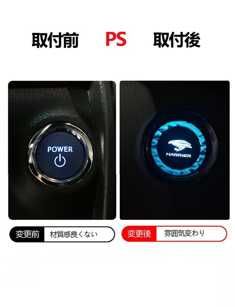Toyota Harrier 60 Series Crystal Surface Treatment Engine Start Cover Start Button Cover Switch