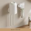 Punch-Free Wall-Mounted Toothbrush Holder & Cup Set