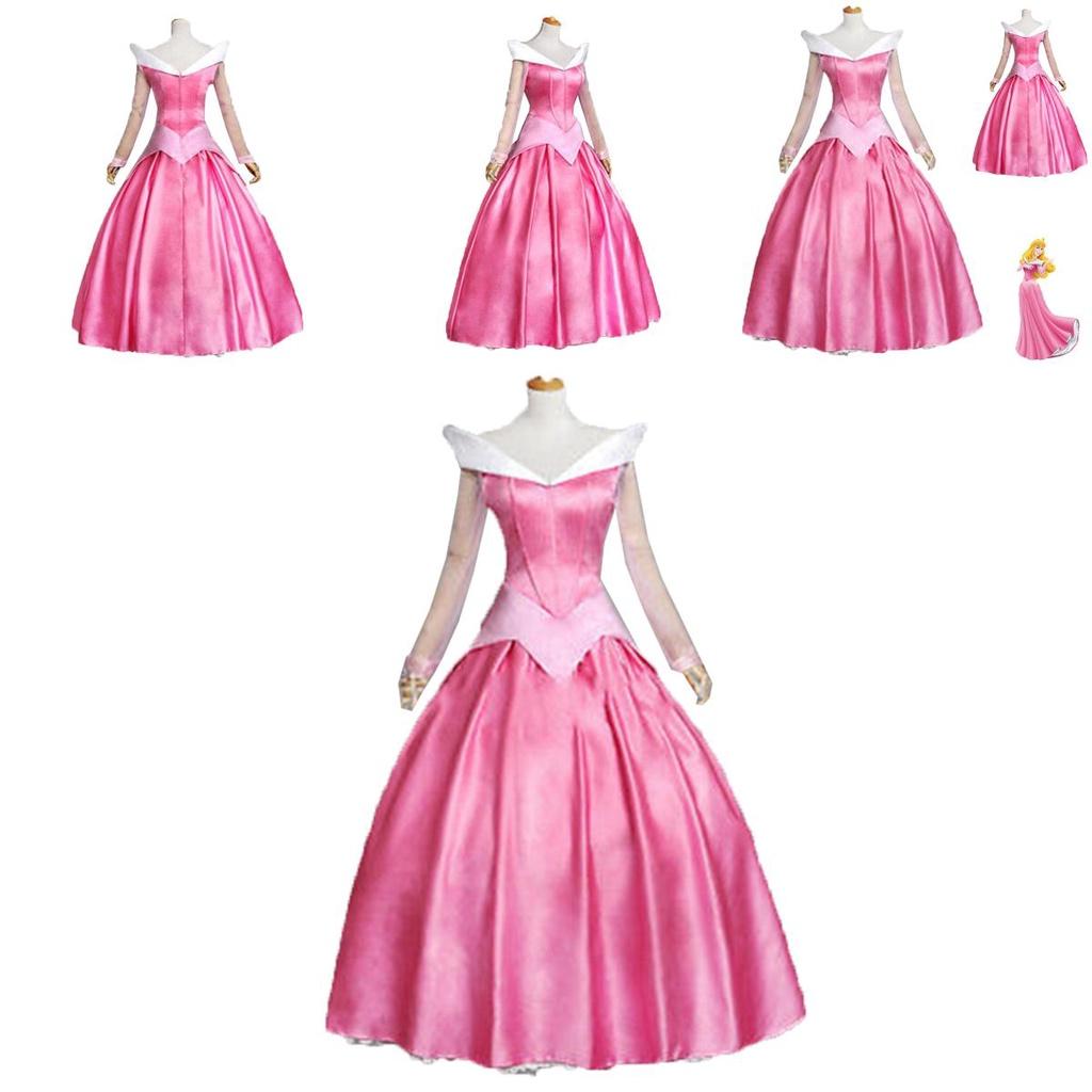 Dreamy Fairytale Princess Dress Cosplay Sleeping Beauty Gown For Adult Women