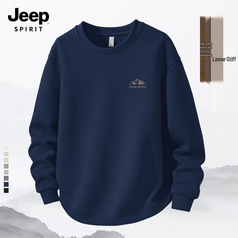 JEEP SPIRIT Men's 2025 Pullover Casual Sweatshirt