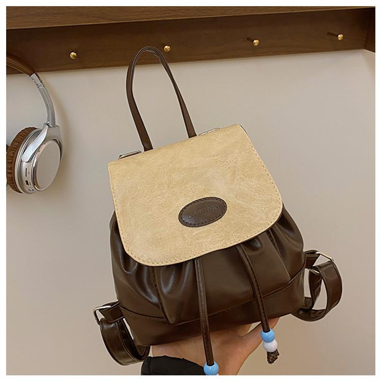 Retro Adorable Jeans Student Mini Backpack Pu Casual For School