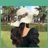 Summer Straw Hat For Women With Large Brim Sunshade And Breathable Design For Casual Outdoor Use