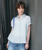 LOEIL Summer Sheer Short Sleeve Shirt_Sky Blue