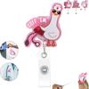 Retractable Goose Nurse Badge Reel Pull-tab Fastener ID Clip Fashion Badge Holder  Nursing Student
