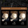 Remote Control USB Mini Ceiling Fan With LED Light 3 Speed Portable Hanging Fan For Camping Tent Outdoor Emergency