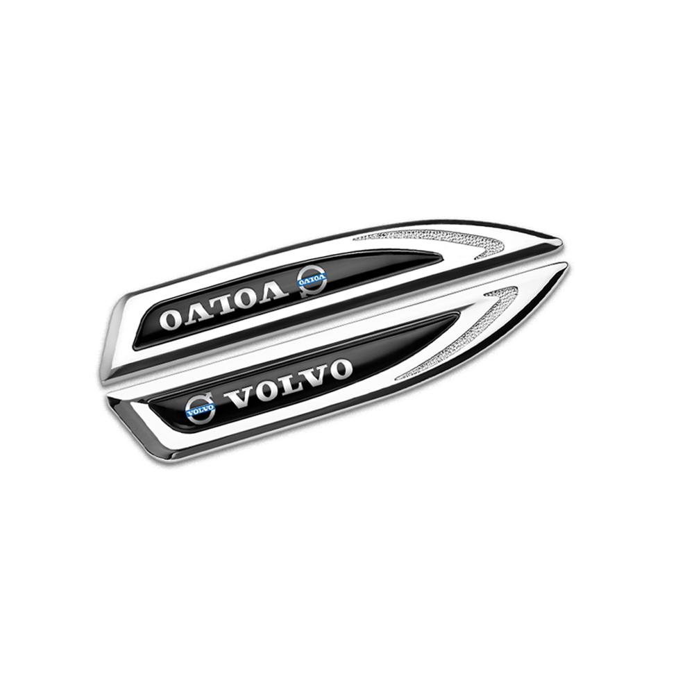 2 Pezzi Styling Auto 3D Metallo Parafango Laterale Carrozzeria Emblema Adesivo Per Volvo R Design Xc60 V50 V40 Xc90 S60 S40 V90 S60 V60 Ex90 S90 Xc40