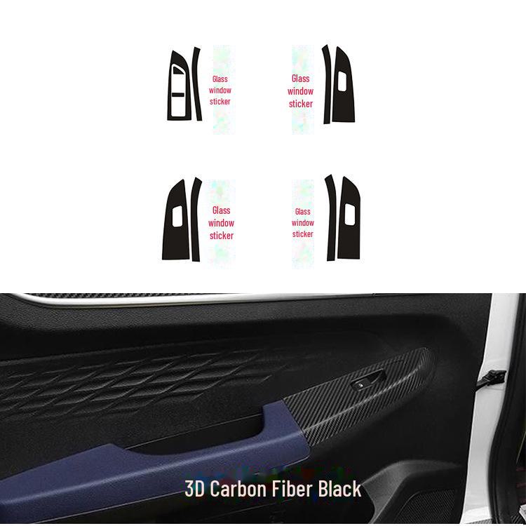 Geometric Carbon Fiber Interior Film for Kung Fu Niu Niu EX3 Gear & Central Control Decoration