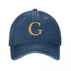 Letter G  Orange Color Baseball Cap Cute Fashion Beach Hat Baseball Cap Golf Wear Golf Women Unisexs