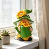 Resin Sunflower Dwarf Ornaments for Garden and Windowsill Decor