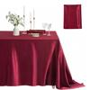 Satin Tablecloth Solid Color Glossy Tablecloth Wedding Table Cover Cloth for Home Restaurant Birthday Party Bridal Shower Dining Table