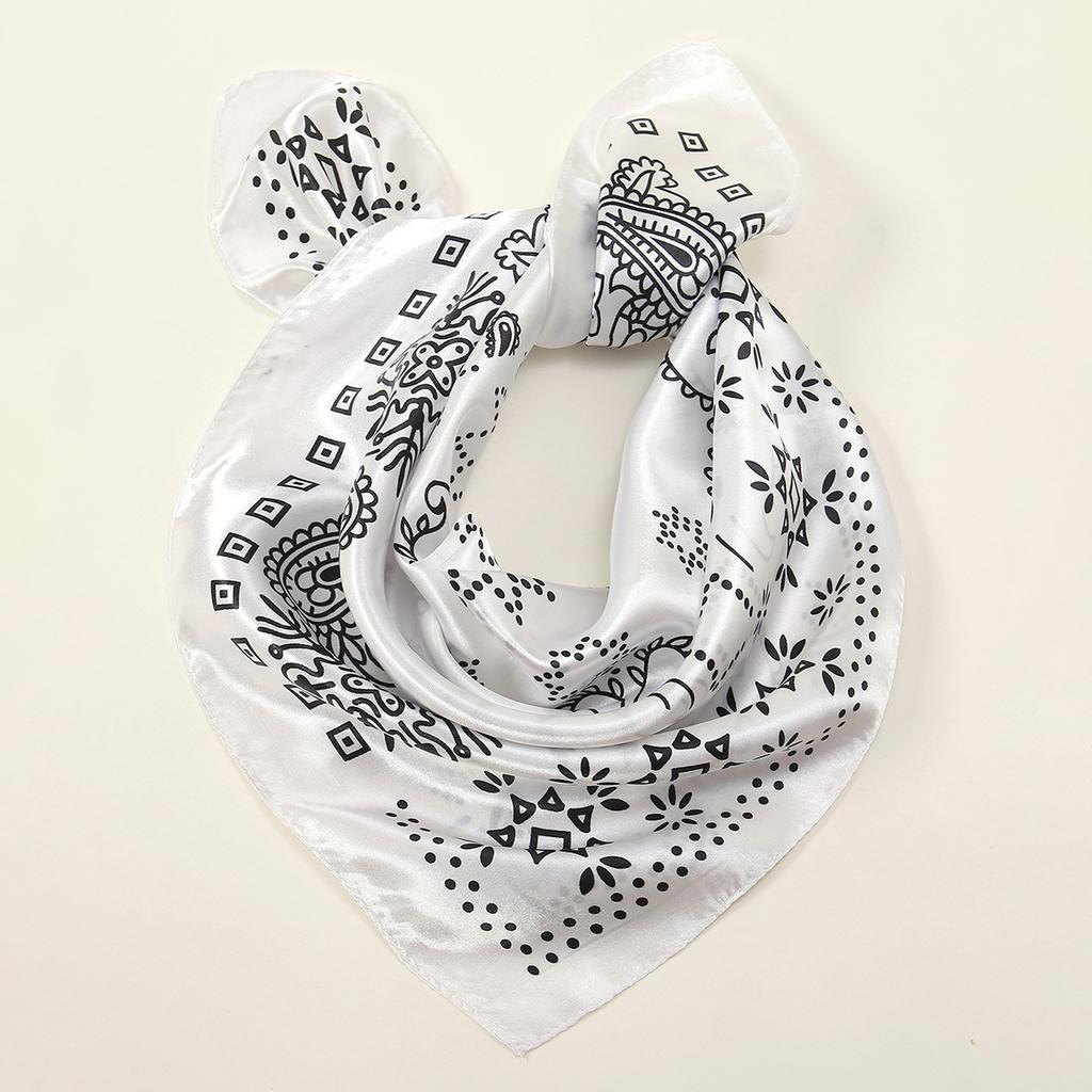 Navy Blue Cashew Hip Hop Cotton Square Bandana Scarf Riding Headband Paisley Gifts For Men Unisex 60*60cm