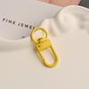 Zinc Alloy Keychain Doll with Colored Baked Paint – DIY Jewelry Accessory with 3cm Small Door Buckle