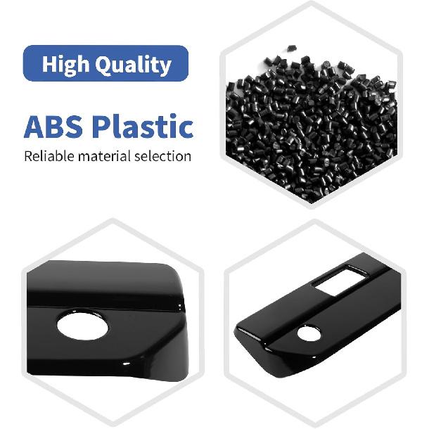 RT-TCZ para Tampa da Maçaneta da Tampa Traseira do Silverado Moldura Compatível com Chevy Silverado GMC Sierra 2019 em Diante Acessórios Externos Pretos