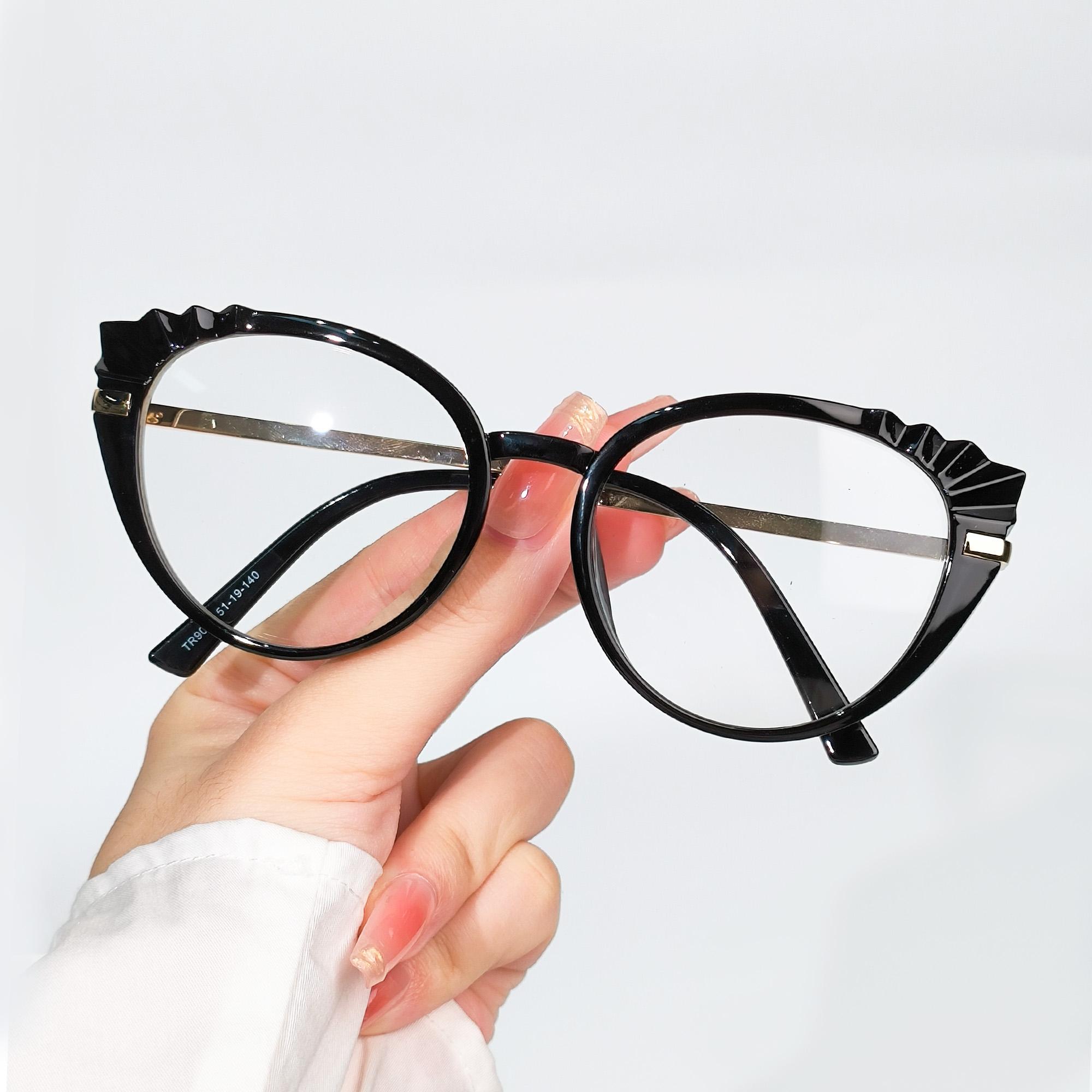 

Premium Cat Eye durable elegant Glasses Retro Clear Lens Computer SpectaclesTrendy Party for ladies Men Leisure Time