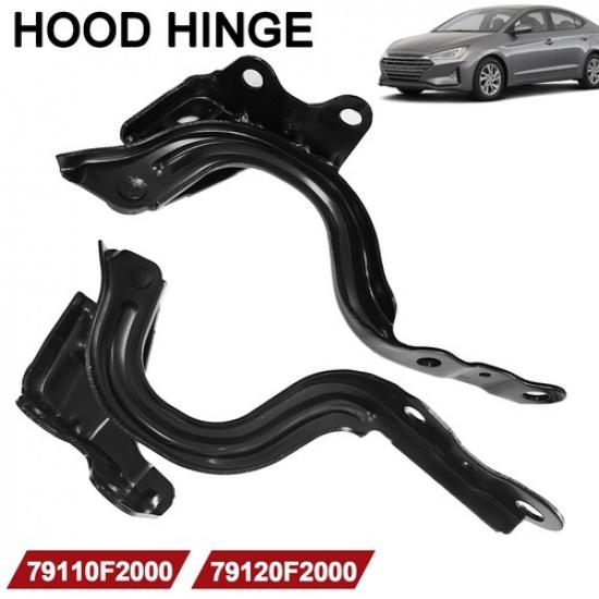 Pair Hood Hinges Set of 2 Left-and-Right Left & Right for 17-20 Hyundai Elantra