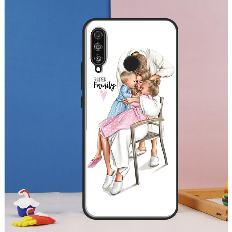 SUPER MOM MOTHER MAMA CUTE BABY Case For Huawei Nova 12i 11i 8i 7i 12s Y73 Y70 Y90 Y60 Y72 Y61 Y91 9 10 SE P40 Lite P30 Pro