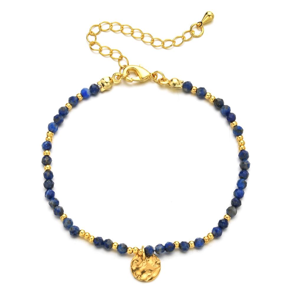Fashionable Irregular Natural Stone Beaded Bracelet, Ethnic Style Stainless Steel Colored Jewelry Bracelet
