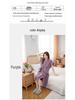Coral Fleece Pineapple Plaid Women's Wearable Bath Towel - Soft and Absorbent Bathrobe Style.