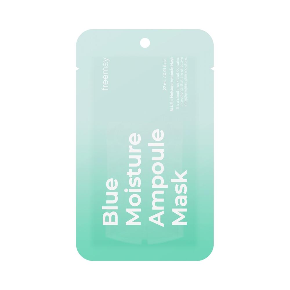 Primay [8 Fold Hyalurone Deep Moisturizing] Primay Blue Moisture Ampoule Mask 1 Sheet