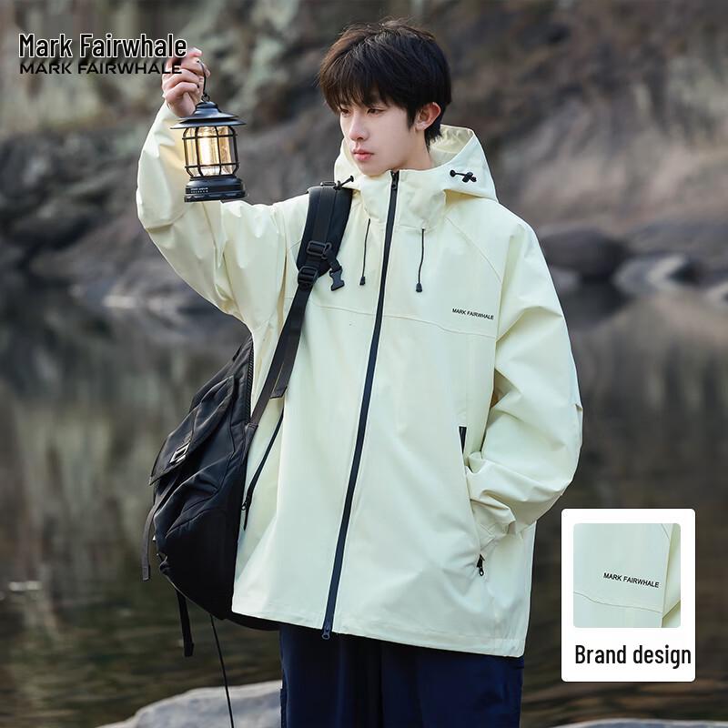 Mark Fairwhale Men's 2025 New Trendy Outdoor Hooded Jacket