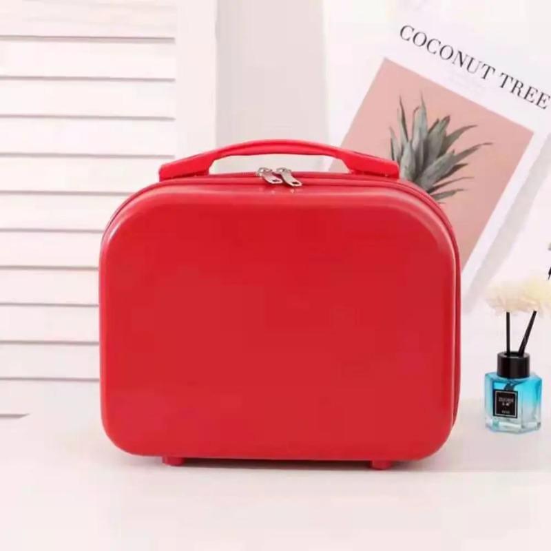14 inches mini women carry on suitcase short trip travel luggage make up travel bags