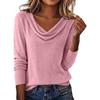 2025 Autumn/Winter European and American Versatile Solid Color High Neck Loose Sweater