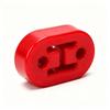 Universal Exhaust Hanger Red Rubber Shock-Absorbing Muffler Bracket