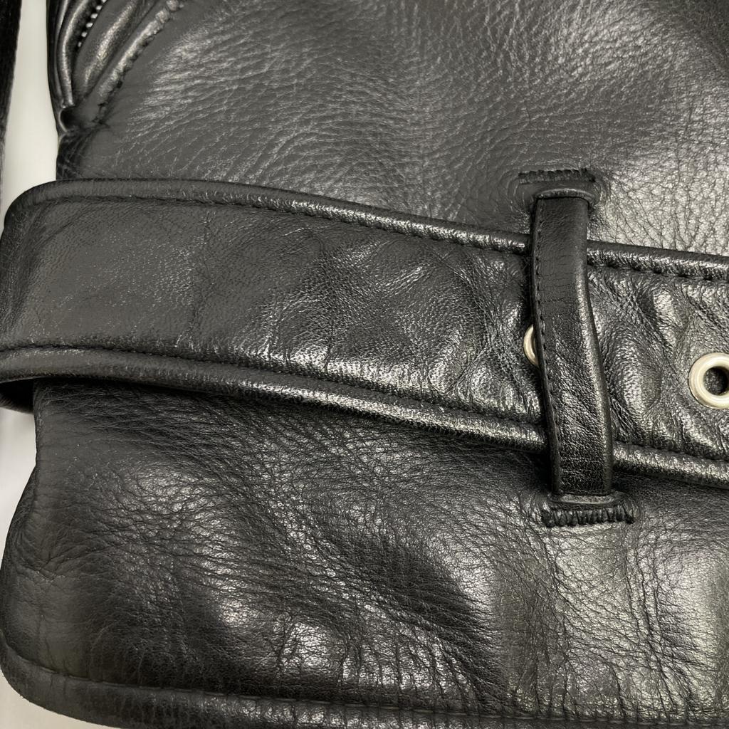 SCHOTT Made in USA 80-90's Motorcycle Tag Late 118 Black Cowhide Double Rider Jacket Jacket 36 blackUsed