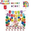 Lebendiges Numberblocks-Thema Luftballon-Wimpelgirlande-Set Für Fröhliche Partydekorationen Und Zubehör